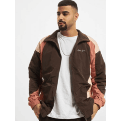 stylische Sean John Herren Jacke Reißverschluss Taschen Braun