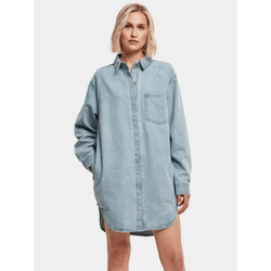 Stylish URBAN CLASSICS Women's Oversized Denim Jeans, 370 g/m², with Cotton, Blue