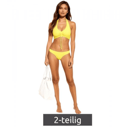 Stylisches 2-teiliges Damen Bikini-Set modische Badebekleidung für Strand & Sommer 931870 Gelb