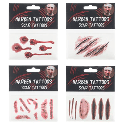 Tattoo Halloween auf Bogen 4/s  6cm x 10,5cm