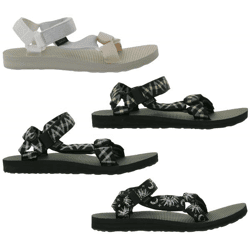 TEVA Original Damen oder Herren Trekking-Sandale Freizeit-Schuhe Outdoor-Sandale Silber/Rosa oder Schwarz