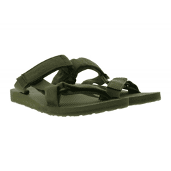 TEVA Original Universal Herren und Damen Trekking-Sandale nachhaltige Sommer-Sandale mit EVA-Zwischensohle Outdoor-Sandale 1124047 Olivgrün