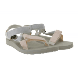 TEVA Original Universe Damen Trekking-Sandale leichte Freizeit-Schuhe glitzernd Outdoor-Sandale 1135370/PMML Silber/Rosa/Grau