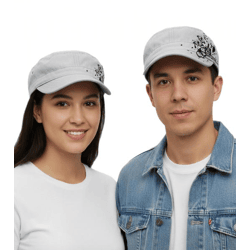 The Red Jumpsuit Apparatus Unisex Baumwoll-Cap im millitärischen Schnitt mit leicht gebogenen Schnitt FC110856RJA Weiß