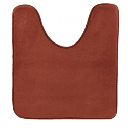 Toilettenvorleger terracotta Mikrofaser 45 x 50 cm