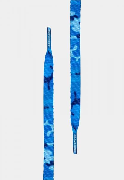 TubeLaces White Flat Schn&uuml;rsenkel ocean camo