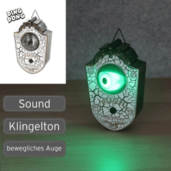 Doorbell, Halloween, eye, animated, 18 cm H