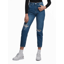 UNEFFECTED Damen Slim Fit Jeans blau