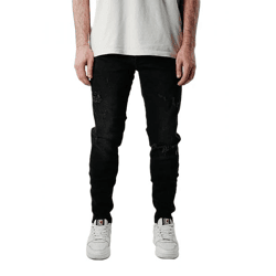UNEFFECTED Herren Premium Basic Slim Fit Jeans schwarz