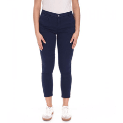 UNITED COLORS OF BENETTON Damen Stoff-Hose Baumwoll-Hose Chino-Hose 29990356 Dunkelblau