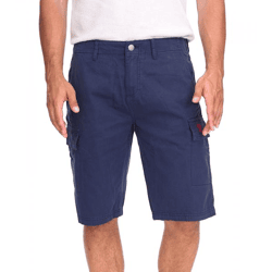 U.S. POLO ASSN. Herren Freizeit-Cargo Shorts leichte Freizeit-Short mit U.S. Polo Stickerei kurze Hose 143 68147 52661 171 Dunkelblau/Rot