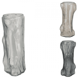 Vase Baum grau 19 cm 3 Stück sortiert