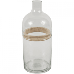 Vase Glas transparent 28,7 cm 3 Stück