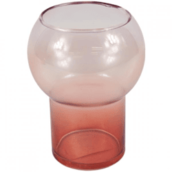 Vase Osha Glas orange/rot 16 cm