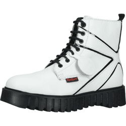 Vielseitige Kickers Stiefelette Schnürschuhe für Damen 910621-50 3 Weiß