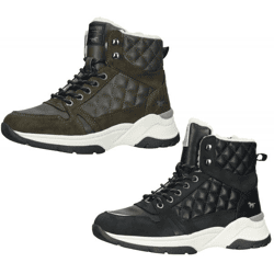Vielseitige MUSTANG Stiefelette Schnürschuhe für Damen Winter-Booties 1438-603 Grün oder Schwarz