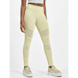 vielseitige Urban Classics Damen Hose Stretch Mesh 210 g/m² Pastell-Gelb