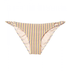 VOLCOM E'Ry Minute Hipster Women's Striped Bikini Bottoms with Side Cutouts Swimwear O2212003 MLT Multicolor