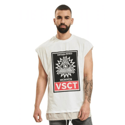 vsct 2-in-1-T-Shirt mit übergroßem Augenmotiv, Ecru
