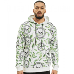 vsct Skull X Leaf Hoodie weiß