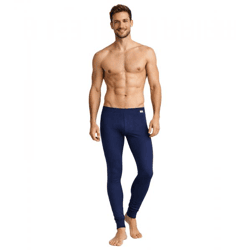 Warmhaltende TOPTEX PRO Herren Winter Thermo Lange Unterhose mit ThermoTherm Leggings mit OEKO-TEX Standard 100 Arbeits-Unterhose Navy
