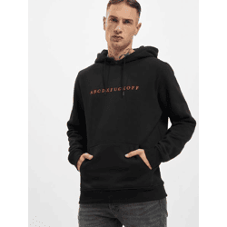 weicher Mister Tee Herren Hoodie Kordelzug Rippbündchen 300 g/m² mit Baumwolle Schwarz