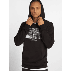 weicher Mister Tee Herren Hoodie Kordelzug Rippbündchen 300 g/m² mit Baumwolle Schwarz