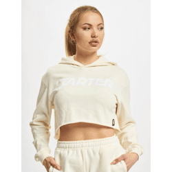 Soft-Touch Women's Hoodie with Large Hood, 300 g/m², Cotton Blend, Cream