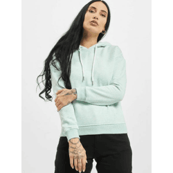 weicher Urban Classics Damen Hoodie große Kapuze Kordelzug 300 g/m² mit Baumwolle Pastell-Grün