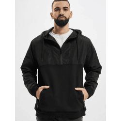weicher Urban Classics Herren Hoodie Kordelzug Taschen 300 g/m² mit Baumwolle Schwarz