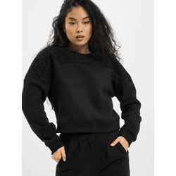 weiches Urban Classics Damen Sweatshirt Oversize 300 g/m² mit Baumwolle Schwarz