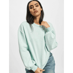 weiches Urban Classics Damen Sweatshirt Rippbündchen Oversize 300 g/m² mit Baumwolle Pastell-Grün