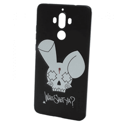 WHO SHOT YA? Bunny Logo Huawei Handyhülle schwarz MATE 9
