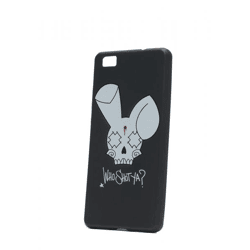 WHO SHOT YA? Bunny Logo Huawei Handyhülle schwarz P10