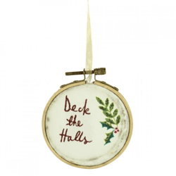 Wilko Weihnachtsaufhänger Deck the Halls 9 cm 6 Stück