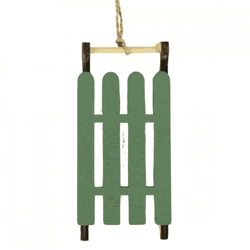 Wilko Weihnachtsaufhänger Schlitten 12 cm