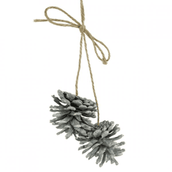 Wilko Weihnachtsaufhänger Tannenzapfen 5 cm 12 Stück