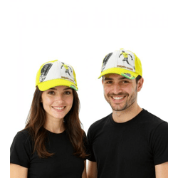 WORLDCUP LEGENDS Unisex Baseball-Cap im Brasilien-Design Baumwoll-Cap mit Fußballspieler-Print Curved-Brim-Cap mit No.9-Print Damaged-Look