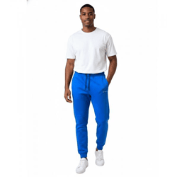zeitlose ON THAT ASS Dudley Herren Jogging-Hose Baumwoll-Sweat-Hose mit Logo und Taschen 30300113BL Blau