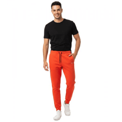 zeitlose ON THAT ASS Dudley Herren Jogging-Hose Baumwoll-Sweat-Hose mit Logo und Taschen 30300113OR Orange