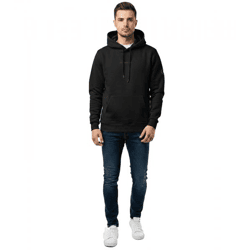 zeitloser ON THAT ASS Jacob Herren Hoody Kapuzen-Pullover Baumwoll-Sweater mit Kängurutasche Hoodie Schwarz