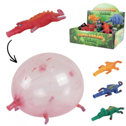 Aufblasbarer Dinosaurier, 12,5 cm, 4 verschiedene Motive