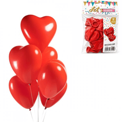 Ballon „Heart“, rot, 30 cm, 10 Stück