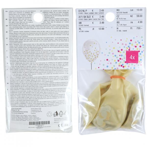 Confetti Balloons, 25 cm, 4-pack