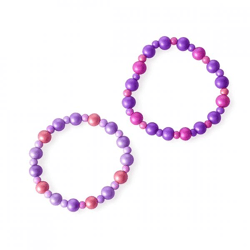 Boltze Armband mit Perlen, lila, 2er-Set, sortiert