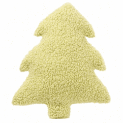 Boltze Kissen „Barna“ Weihnachtsbaum-Teddy, grün, 40 cm
