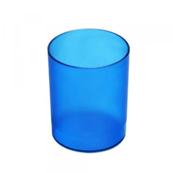 Elami Blumentopf Kunststoff blau 9 cm