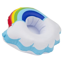 Enjoy Summer opblaasbare bekerhouder Regenboog 21,5 cm