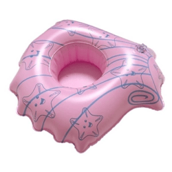 Enjoy Summer opblaasbare bekerhouder Schelp 21,5 cm