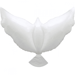 Folienballon „Taube“, weiß, 105 cm